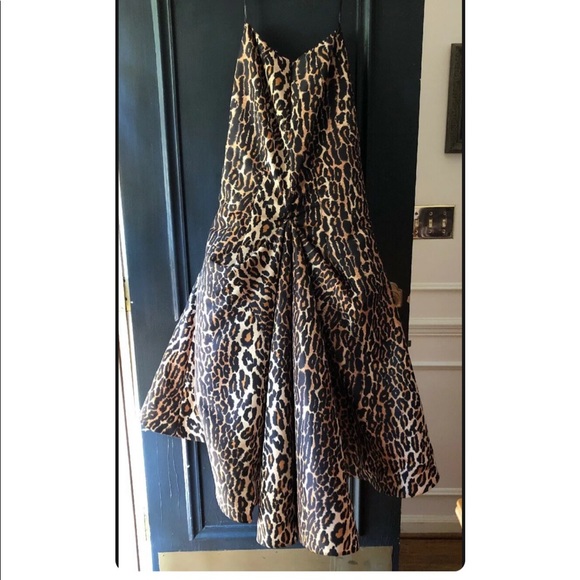 Sherri Hill Two Piece Chetah Print Prom Dress Size 0 - Picture 12 of 12